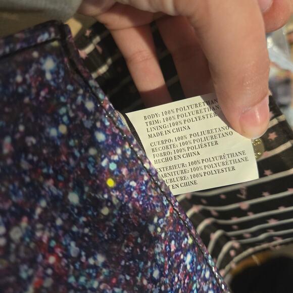 Betsey Johnson Blaney Embossed Satchel Crossbody purple - Picture 8 of 11